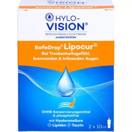 HYLO-VISION SafeDrop Lipocur akių lašai, 2X10 ml