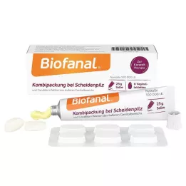 BIOFANAL Kombinuota pakuotė makšties mikozei gydyti Vagtab + tepalas, 1 P