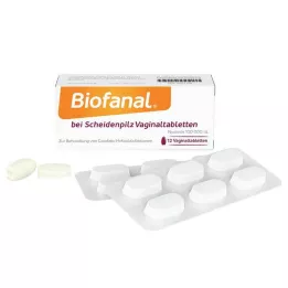 BIOFANAL nuo makšties mikozės 100 000 I.U. makšties tablečių, 12 vnt