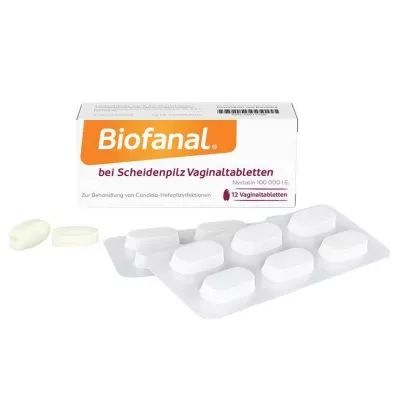 Biofanal® nuo makšties pienligės makšties tabletės, 12 vnt