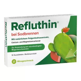 REFLUTHIN nuo rėmens kramtomosios tabletės mėtos, 16 vnt