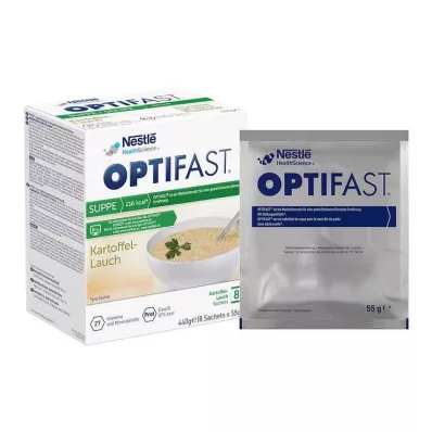 Optifast naminė sriuba bulvių-porų milteliai, 8x55 g Optifast naminė sriuba bulvių-porų milteliai, 8x55 g