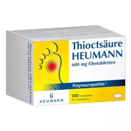 THIOCTSÄURE HEUMANN 600 mg plėvele dengtos tabletės, 100 vnt