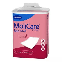 MOLICARE Premium lovos kilimėlis 7 lašai 60x90 cm, 30 vnt