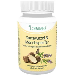 YAMSWURZEL &amp; MÖNCHSPFEFFER Floramed kapsulės, 60 kapsulių