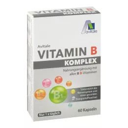 VITAMIN B KOMPLEX kapsulės, 60 kapsulių