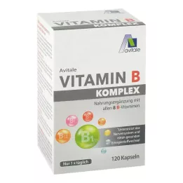 VITAMIN B KOMPLEX kapsulės, 120 kapsulių