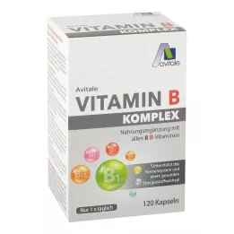 VITAMIN B KOMPLEX kapsulės, 120 kapsulių