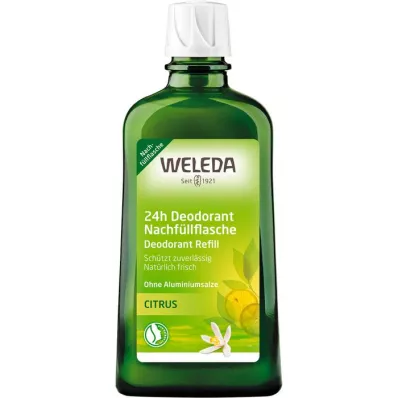 WELEDA Dezodoranto Citrus 24h papildymo buteliukas, 200 ml