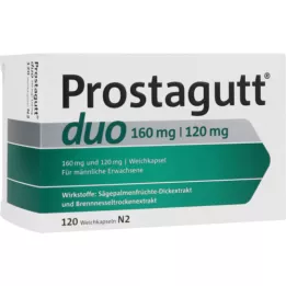 PROSTAGUTT duo 160 mg/120 mg minkštos kapsulės 120 vnt., 120 vnt