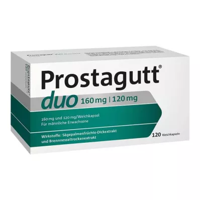 Prostagutt duo 160 mg/120 mg minkštos kapsulės, 120 vnt Prostagutt duo 160 mg/120 mg minkštos kapsulės, 120 vnt