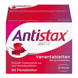 ANTISTAX papildomos venų tabletės, 180 vnt