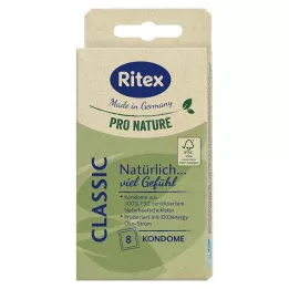 RITEX PRO NATURE CLASSIC Prezervatyvai, 8 vnt