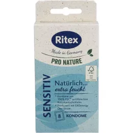 RITEX PRO NATURE SENSITIV Prezervatyvai, 8 vnt