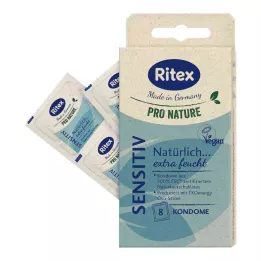 RITEX PRO NATURE SENSITIV Prezervatyvai, 8 vnt