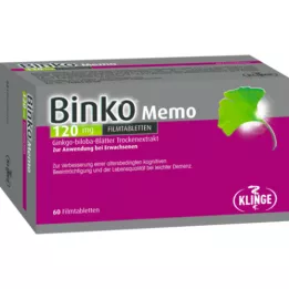 BINKO Memo 120 mg plėvele dengtos tabletės, 60 vnt