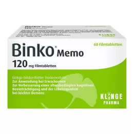 BINKO Memo 120 mg plėvele dengtos tabletės, 60 vnt