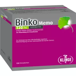 BINKO Memo 120 mg plėvele dengtos tabletės, 120 vnt