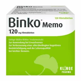 BINKO Memo 120 mg plėvele dengtos tabletės, 120 vnt