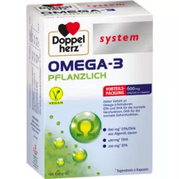DOPPELHERZ Omega-3 vaistažolių sistemos kapsulės, 120 kapsulių