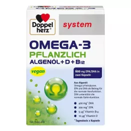 DOPPELHERZ Omega-3 vaistažolių sistemos kapsulės, 120 kapsulių