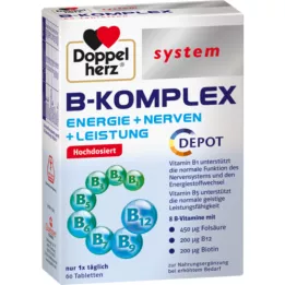 DOPPELHERZ B-komplekso sistemos tabletės, 60 vnt