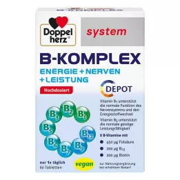 DOPPELHERZ B-komplekso sistemos tabletės, 60 vnt