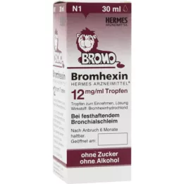 BROMHEXIN Hermes Arzneimittel 12 mg/ml lašai, 30 ml