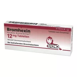 BROMHEXIN Hermes Arzneimittel 12 mg tabletės, 20 vnt