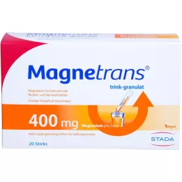 MAGNETRANS 400 mg geriamųjų granulių, 20X5,5 g