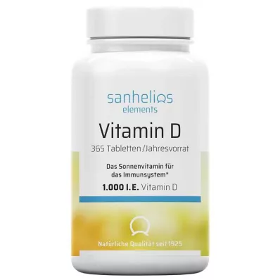 Sanhelios Vitaminas D 1000 TV tabletės, 365 vnt