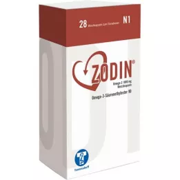 ZODIN Omega-3 1 000 mg minkštos kapsulės, 28 vnt