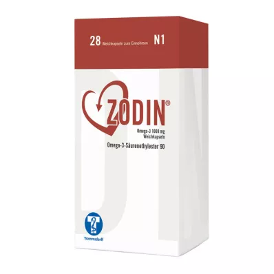 ZODIN Omega-3 1 000 mg minkštos kapsulės, 28 vnt