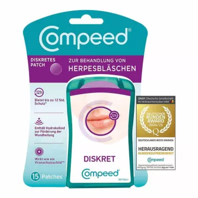 COMPEED Herpes lizdinių plokštelių aplikatorius HRA, 15 vnt COMPEED Herpes lizdinių plokštelių aplikatorius HRA, 15 vnt