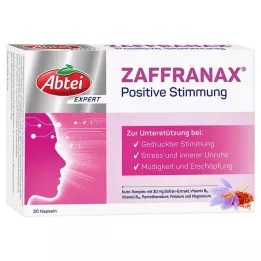 ABTEI EXPERT ZAFFRANAX Pozityvios nuotaikos kapsulės, 30 kapsulių
