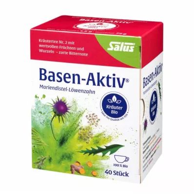 BASEN AKTIV Arbata Nr. 2 Pieninės kiaulpienės Organic Salus, 40 kapsulių