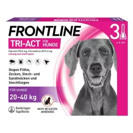 FRONTLINE Tri-Act Lsg.z.Drop-on šunims 20-40kg, 3 vnt