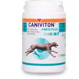 CANIVITON Forte Plus papildomo maisto tabletės šunims ir katėms, 90 vnt