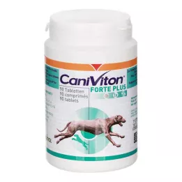 CANIVITON Forte Plus papildomo maisto tabletės šunims ir katėms, 90 vnt