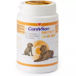 CANIVITON Protect papildomo maisto tabletės šunims ir katėms, 90 vnt
