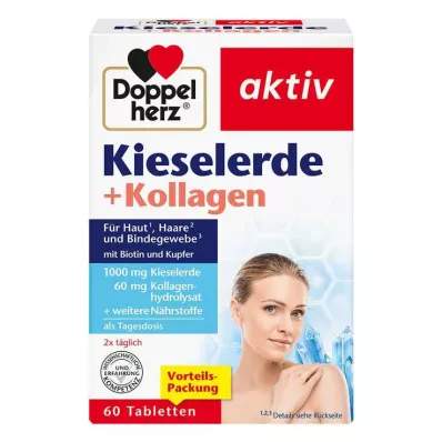 Doppelherz silica + kolageno tabletės, 60 vnt Doppelherz silica + kolageno tabletės, 60 vnt