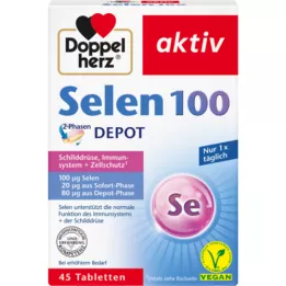 DOPPELHERZ Selenas 100 2 fazių depotinės tabletės, 45 kapsulės