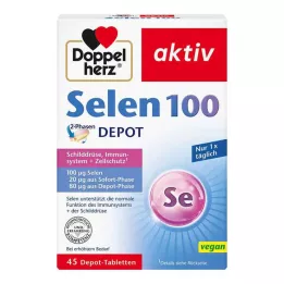 DOPPELHERZ Selenas 100 2 fazių depotinės tabletės, 45 kapsulės