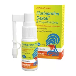 FLURBIPROFEN Dexcel 8,75 mg/Dos.purškalas į burnos ertmę, 15 ml