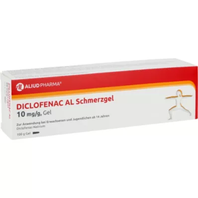 DICLOFENAC AL Skausmo gelis 10 mg/g, 100 g