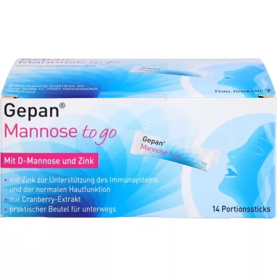 GEPAN Mannose to go geriamasis tirpalas, 14X5 ml