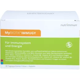 MYBIOTIK IMMUGY Kombinuotoji pakuotė 30x2 g+60 kapsulių, 1 P