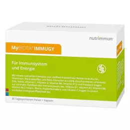 MYBIOTIK IMMUGY Kombinuotoji pakuotė 30x2 g+60 kapsulių, 1 P
