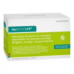 MYBIOTIK LIFE+ Kombinuotoji pakuotė 30x1,5 g Plv.+60 kapsulių, 1 vnt
