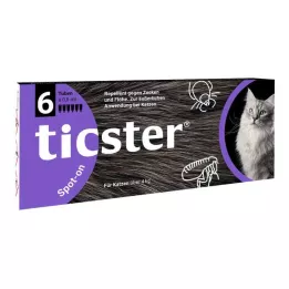 TICSTER Taškinis tirpalas 4-8 kg katėms, 6X0,8 ml